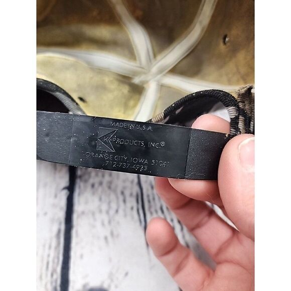 NOS Vtg K-BRAND Product FABICK MACHINERY Cat Caterpillar Snapback PATCH Camo Hat - Picture 8 of 8